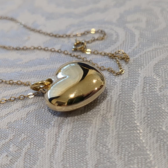 Sterling Silver Puffed Necklace - Picture 4 of 7